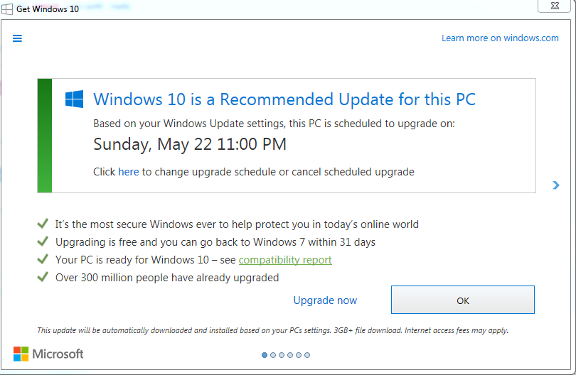 win 10 upgrade 2