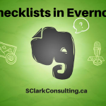 Checklists in Evernote Productivity