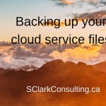 Backing up your cloud service files Backing up your cloud service files